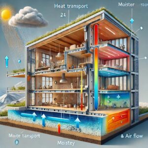 Hygrothermal Modeling and WUFI analysis for energy-efficient building design